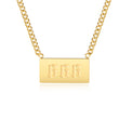 Load image into Gallery viewer, 666 angel number pendant gold necklace