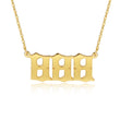 Load image into Gallery viewer, 888 angel number cable chain gold necklace