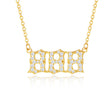 Load image into Gallery viewer, 888 angel number diamond necklace
