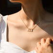 Load image into Gallery viewer, 111 angel number diamond necklace