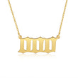 Load image into Gallery viewer, 000 angel number cable chain gold necklace
