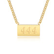 Load image into Gallery viewer, 444 angel number pendant gold necklace