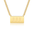 Load image into Gallery viewer, 555 angel number pendant gold necklace