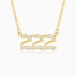 Load image into Gallery viewer, 222 angel number diamond necklace