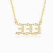 Load image into Gallery viewer, 333 angel number diamond necklace