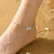 Load image into Gallery viewer, A model wearing a 999 Angel Number Silver-plated Anklet