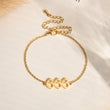 Load image into Gallery viewer, Angel Number 666 gold bracelet on a canvas background