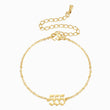 Load image into Gallery viewer, Angel Number 555 Gold Bracelet