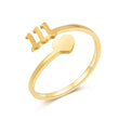 Load image into Gallery viewer, 111 gold plated ring with a white background