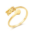 Load image into Gallery viewer, Angel number 222 gold ring