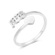 Load image into Gallery viewer, Angel number 666 silver ring