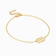 Load image into Gallery viewer, 555 angel number gold plated anklet