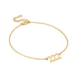 Load image into Gallery viewer, Angel Number 222 Gold Anklet