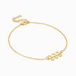 Load image into Gallery viewer, 999 angel number gold plated anklet