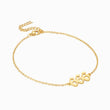 Load image into Gallery viewer, 666 angel number gold plated anklet