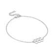 Load image into Gallery viewer, 888 angel number silver plated anklet