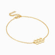 Load image into Gallery viewer, 888 angel number gold plated anklet