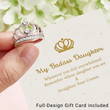 Load image into Gallery viewer, "To My Badass Daughter" Crown Ring