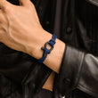 Load image into Gallery viewer, blue To My Son Love You Forever Nautical Bracelet worn by a model