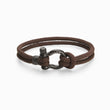 Load image into Gallery viewer, brown To My Son Love You Forever Nautical Bracelet on a white background