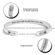 Load image into Gallery viewer, DAD, YOU WALK BESIDE ME EVERY DAY CUFF BRACELET