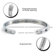 Load image into Gallery viewer, MOM,YOU WALK BESIDE ME EVERY DAY CUFF BRACELET