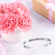 Load image into Gallery viewer, MOM,YOU WALK BESIDE ME EVERY DAY CUFF BRACELET
