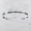 Load image into Gallery viewer, Mom, You Walk Beside Me Every Day Cuff Bracelet