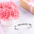 Load image into Gallery viewer, Mom, You Walk Beside Me Every Day Cuff Bracelet